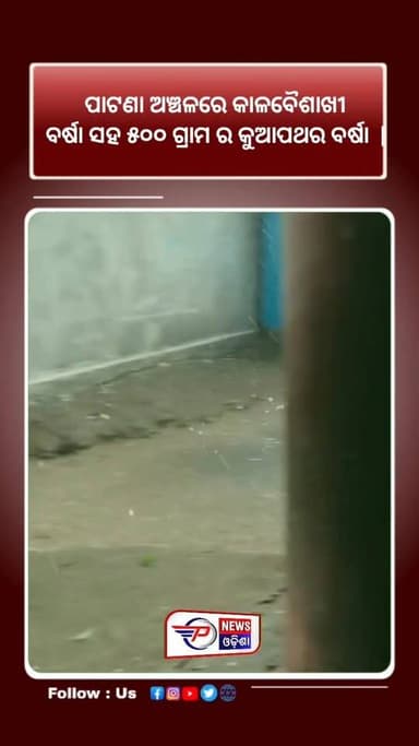 କେନ୍ଦୁଝର ଜିଲ୍ଲା ପାଟଣା ଅଞ୍ଚଳରେ କାଳବୈଶାଖୀ ବର୍ଷା ସହ ୫୦୦ ଗ୍ରାମ ର କୁଆପଥର ବର୍ଷା | Pabitra News Odisha