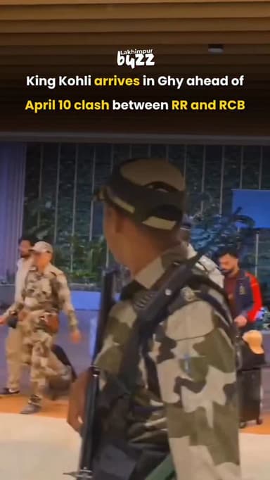 Virat Kohli and RCB team arrives in Guwahati ahead of April 10 RR vs RCB match
.
.
.
.
.
[ipl, rcb, Rr vs Rcb, IPL 2026,...