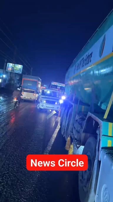 #किशनगढ़ की मार्बल मंडी से गंगानगर हनुमानगढ़ NH रोड बना मुसीबत का रास्ता — पहली बारिश में ही #कालीडुंगरी जाम, गड्ढों से ...