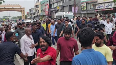 திருவண்ணாமலை: மூன்று கிலோமீட்டர் நடை பயணம் மேற்கொண்ட தமிழக முதல்வரும் திமுக தலைவருமான ஸ்டாலின்