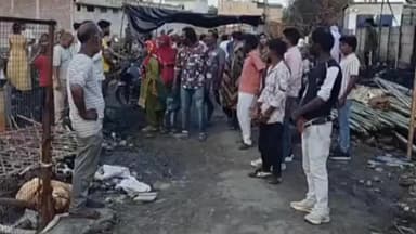 पलवल: पलवल में सिलेंडर फटने से 25 परिवारों का छलका दर्द, दिखाया जला हुआ सामान