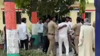 आज़मगढ़: जहानागंज थाना परिसर में युवक और पुलिस के बीच हुए विवाद का वीडियो सोशल मीडिया पर वायरल, पुलिस पर लगाए गंभीर आरोप