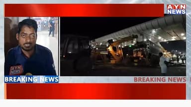 #अजमेर गेगल #टोल पर कार को ट्रक ने मारी टक्कर,
ट्रक के टायर आगे से हुए अलग,
आगे खड़ी कार को भी मारी जोरदार टक्कर,
कार...