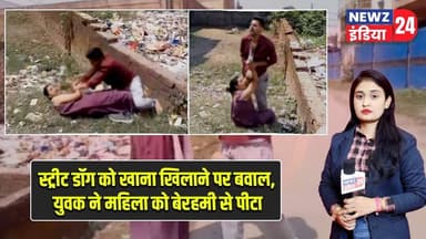 स्ट्रीट डॉग को खाना खिलाने पर बवाल, युवक ने महिला को बेरहमी से पीटा | #streetdog | Assault Case |