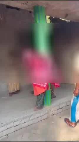 पूर्णिया में पिलर से बांधकर गर्लफ्रेंड-बॉयफ्रेंड की पिटाई, महिला तीन महीने की प्रेग्नेंट, वार्ड सदस्य ने बरसाए डंडे