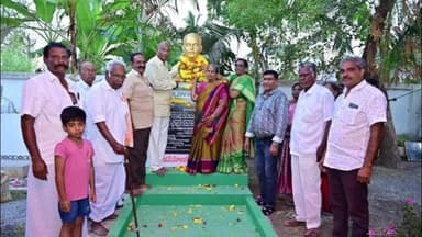 ఘంటసాల: స్వాతంత్ర సమరయోధుని విగ్రహావిష్కరణ