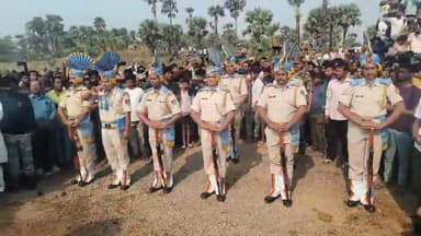 #शहिद राकेश कुमार चौधरी #CRPF जवान के अंतिम में संस्कार में पहुंचे #गोह विधायक अमरेन्द्र कुशवाहा