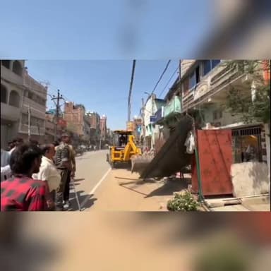#वारिसलीगंज में अतिक्रमण पर चला प्रशासन का बुलडोजर!