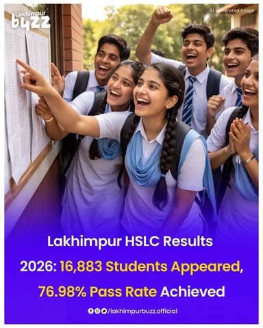 #News || The High School Leaving Certificate (HSLC) examination results for Lakhimpur district have been officially decl...
