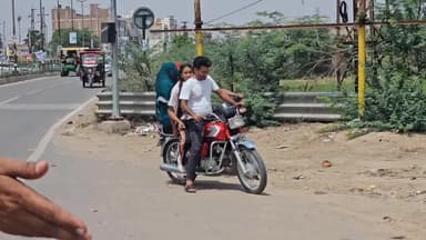 हनुमानगढ़: जिला मुख्यालय पर सड़क सुरक्षा अभियान तेज, नियम तोड़ने वालों पर कार्रवाई, घग्घर पुल पर नाका लगाकर किए 80 चालान