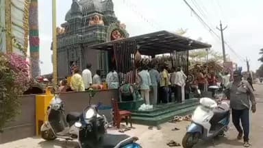 కరపలో కాశి వారాహి అమ్మవారికి సారె సమర్పణ