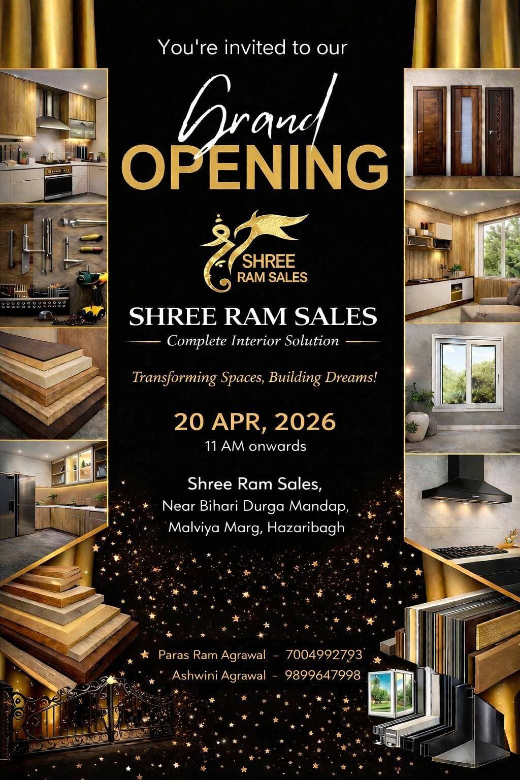 Grand OPENING - SHREE RAM SALES