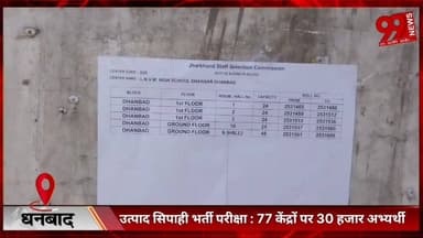 #धनबाद : #उत्पाद #सिपाही #भर्ती #परीक्षा : 77 #केंद्रों पर 30 #हजार #अभ्यर्थी, #सुरक्षा के #कड़े #इंतजाम
