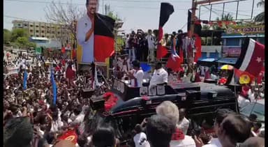 நாகப்பட்டினம்: வெல்ல போவது டெல்லி அணியா தமிழ்நாடு அணியா என நாகையில் நடைபெற்ற பிரச்சார கூட்டத்தில் உதயநிதி ஸ்டாலின் பேச்சு