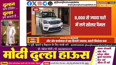 झुंझुनूं बनेगा 'Green Energy Hub'! ☀️ बिजली बिल से मिलेगी आजादी | Jhunjhunu Solar Energy News