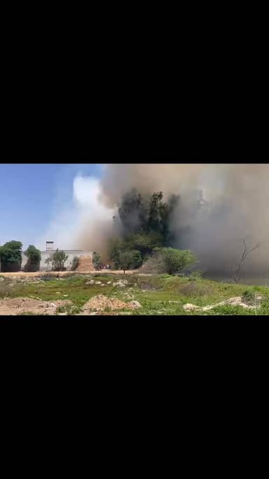 ਭਾਈ ਕੀ ਪਸ਼ੌਰ ਤੋ ਅੱਗ ਦੀਆਂ ਲਪਟਾਂ ਦੀਆਂ ਤਸਵੀਰਾਂ ਸਾਹਮਣੇ