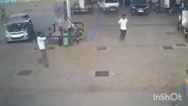 રાધનપુર પેટ્રોલપંપ પર ગાડી ચલાવવા જેવી નજીવી બાબતે મારામારી,સમગ્ર દ્રશ્યો સીસીટીવીમાં કેદ