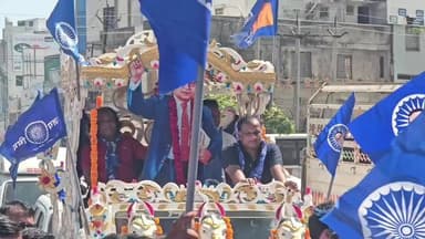 મોડાસા: શહેરમાં બંધારણના ઘડવૈયા ડૉ.બાબાસાહેબજીની 135મી જન્મ જ્યંતીની ભવ્ય ઉજવણી