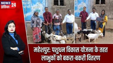 महेशपुर: पशुधन विकास योजना के तहत लाभुकों को बकरा-बकरी वितरण #maheshpur | Pakur News | Rural Economy
