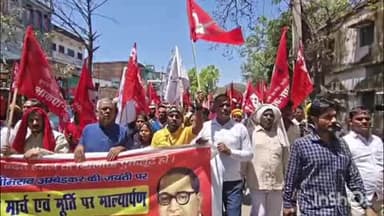 अरवल: अंबेडकर जयंती पर भाकपा माले ने शहर में निकाली रैली
