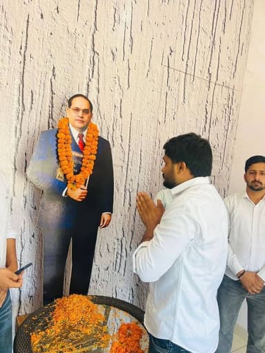 NSUI जिला प्रधान आर्यन गुर्जर व उनकी टीम ने बनाई भारत रत्न डॉक्टर भीमराव अंबेडकर जयंती #bhimraoambedkar #awaazharyanakin...