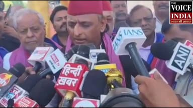 अखिलेश यादव का बड़ा बयान: संविधान बचाने के लिए बाबा साहब के रास्ते पर चलेंगे! #thevoiceindianews