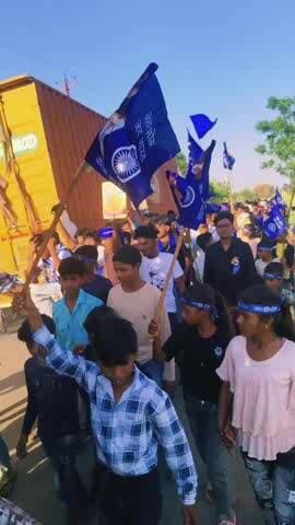 धूमधाम से मनाई गई अंबेडकर जयंती किया गया रोड शो 🇮🇳🇮🇳 रायपुर खलियारी सोनभद्र जय भीम जय भारत