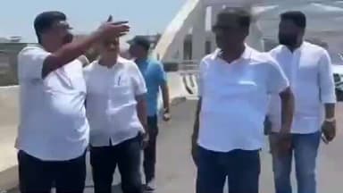 पालघर: नारंगी उड्डाणपूल बांधकामाची महापौरांनी केली पाहणी