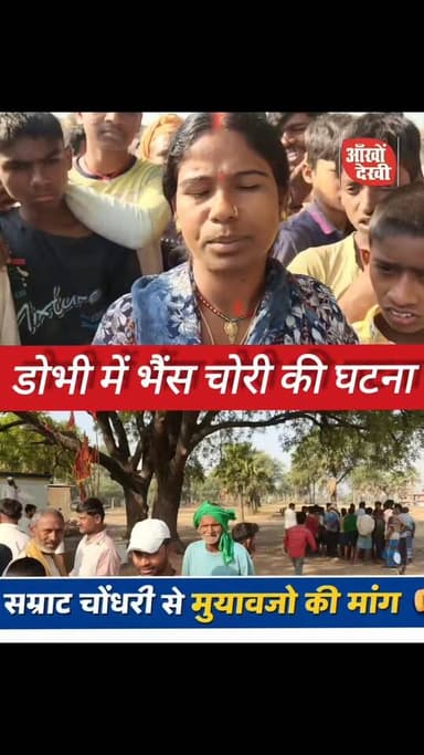 डोभी में भैंस चोरों आ #तंक, लोगों का सरकार और प्रशासन के खिलाफ फूटा गुस्सा! #Dobhi #BiharNews #GayaNews #CrimeNews #Buff...