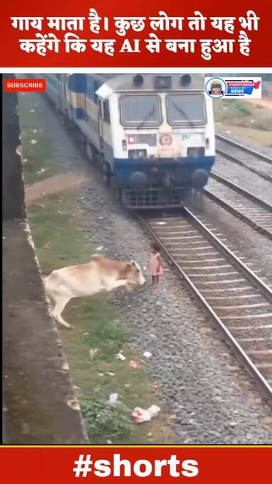 गाय ने छोटी बच्ची की जान बचाई...
#reelsinstagram
#viralnews
#viralreels
#train