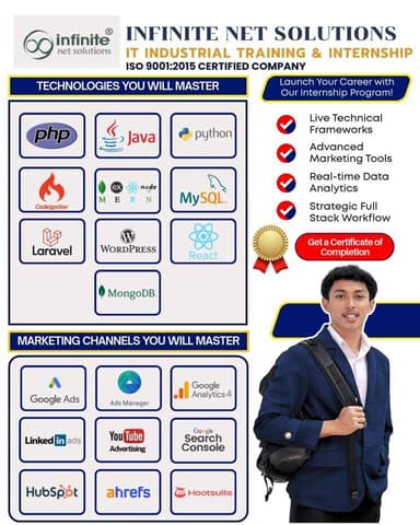 📢 बड़ी खबर: जमशेदपुर के युवाओं के लिए सुनहरा मौका! 📢
क्या आप भी IT सेक्टर में अपना करियर बनाना चाहते हैं? Infinite Net S...