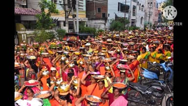 నూకాంబిక జాతరలో ఘనంగా ఘటాల ఊరేగింపు