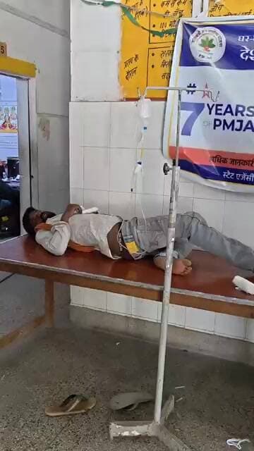 तेज रफ्तार बाइक फिसल कर गिरी, 50 मीटर तक घिसटी, 2 घायल, एंबुलेंस स्टाफ की सूझबूझ आई काम