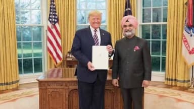 अमेरिकी राष्ट्रपति डोनाल्ड ट्रंप ने दिल्ली के उपराज्यपाल तरणजीत सिंह संधु को अमेरिका से बधाई भेजी