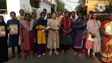 ஈரோடு: கருங்கல்பாளையம் உள்ளிட்ட சுற்றுவட்டார பகுதிகளில் கிழக்கு தொகுதி தவெகவேட்பாளர் விஜய் பாலாஜிக்கு ஆதரவாக மனைவி பிரச்சாரம்