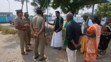 காங்கேயம்: காங்கேயம் அருகே உதயநிதி ஸ்டாலின் வருகைக்கு கருப்பு கொடி காட்ட முயன்ற விவசாய அமைப்பினர் கைது