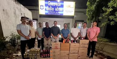 ગરૂડેશ્વર: ઈંદરમાં ગામ નજીકથી ફોરવીલ ગાડી સાથે ઇંગ્લીશ દારૂ ઝડપી લેવામાં નર્મદા LCB ને મળી સફળતા