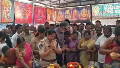నూకాంబిక అమ్మవారిని దర్శించుకున్న డీఎస్పీ శ్రావణి