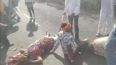 जबेरा: कटाव के पास भीषण सड़क हादसे में अज्ञात वाहन ने महिला को मारी टक्कर, महिला की मौत, दो घायल