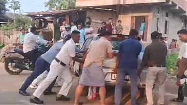 হোজাই: নন্দপুৰত চাৰিচকীয়া আৰু দুচকীয়া বাহনৰ মাজত মুখামুখি সংঘর্ষ, আহত ২