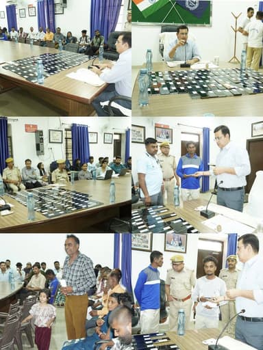 बांसवाड़ा पुलिस की बड़ी सफलता: 107 गुमशुदा मोबाइल बरामद! 📱✨
Sp Sir श्री सुधीर जोशी IPS के निर्देशन में जिला साइबर सेल न...