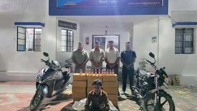 નાંદોદ: સાગબારા પોલીસ સ્ટેશન વિસ્તારમાંથી રૂપિયા 2,47,456 નો ઇંગ્લિશ દારૂ ઝડપી પાડતી એલસીબી ટિમ નર્મદા