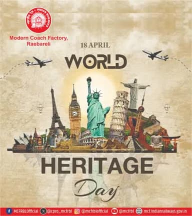 आरेडिका परिवार की ओर से #विश्वधरोहरदिवस की हार्दिक शुभकामनाएं।
इस अवसर पर प्राचीन व अद्भुत विरासतों एवं ऐतिहासिक स्मारकों के संरक्षण और संवर्धन का संकल्प लें।
#WorldHeritageDay