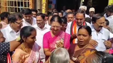 சேலம்: அம்மாபேட்டை பகுதியில் அதிமுக வேட்பாளர் ஆதரித்து நடிகை கௌதமி வாக்கு சேகரிப்பு