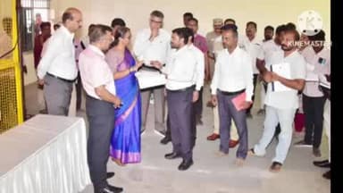 மண்மங்கலம்: வாக்கு என்னும் மையத்தினை மாவட்ட தேர்தல் அலுவலர் தலைமையில் நேரில் ஆய்வு