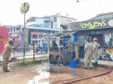 കാർത്തികപ്പള്ളി: ഹരിപ്പാട്ട് തട്ടുകടയിൽ തീപിടുത്തം ഫയർഫോഴ്സെത്തി തീയണച്ചു