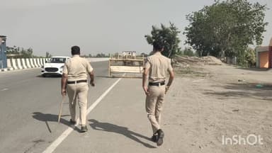 पानीपत: सनोली यमुना बॉर्डर पर हरियाणा पुलिस ने यूपी से आ रहे गेहूं के वाहनों को रोका, वापस भेजा