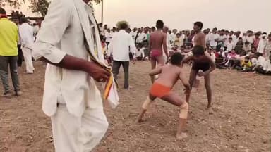 अंबड: जालना जिल्ह्यातील शेवगा येथे हनुमान यात्रेनिमित्त भव्य कुस्ती दंगल संपन्न