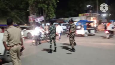 बक्सर: ज्योति प्रकाश चौक पर एसपी के नेतृत्व में औचक जांच अभियान, लोगों में हड़कंप