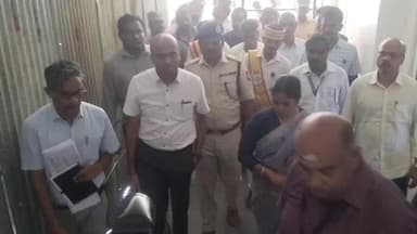 பெரம்பலூர்: பெரம்பலூரில் வாக்கு எண்ணும் மைய்யத்தில் முன்னேற்பாட்டு பணிகள் குறித்து தேர்தல் காவல் பார்வையாளர், கலெக்டர், எஸ்பி ஆகியோர் கூட்டாய்வு